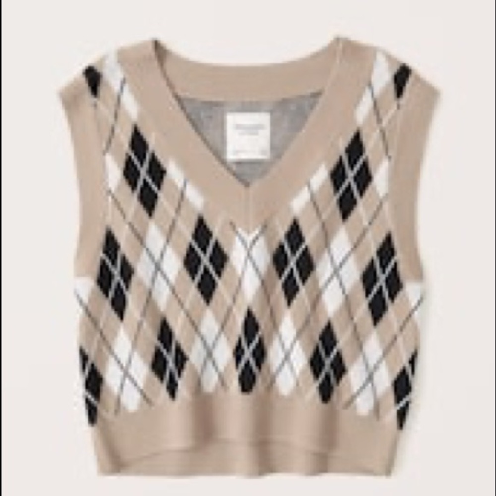 Abercrombie Argyle Sweater Vest